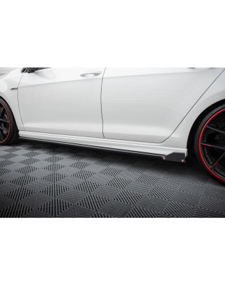 Diffusori minigonne V.3 + Flaps Volkswagen Golf R / R-Line Mk7 (Cod. M-VW-GO-7-R-SD3G+SF1B)