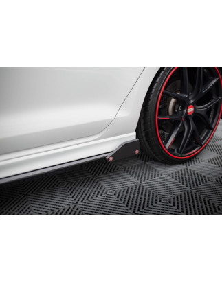 Diffusori minigonne V.3 + Flaps Volkswagen Golf R / R-Line Mk7 (Cod. M-VW-GO-7-R-SD3G+SF1B)