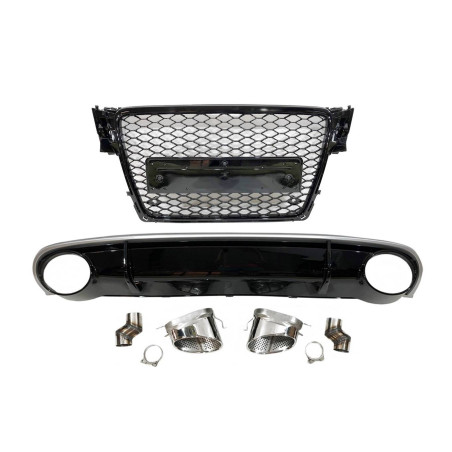 Kit Estetico Audi A4 Look RS4 B8 2009-2012 (Cod. E-TCARS440202)