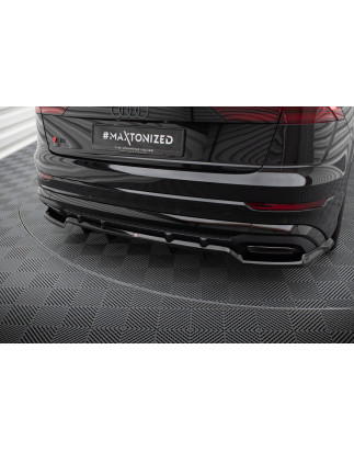 Splitter posteriore (con barre verticali) V.1 Audi SQ8 / Q8 S-Line Mk1 Facelift (Cod. M-AU-Q8-1F-SLI