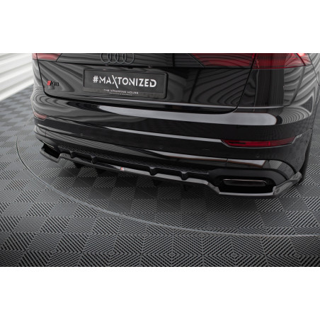 Splitter posteriore (con barre verticali) V.1 Audi SQ8 / Q8 S-Line Mk1 Facelift (Cod. M-AU-Q8-1F-SLI