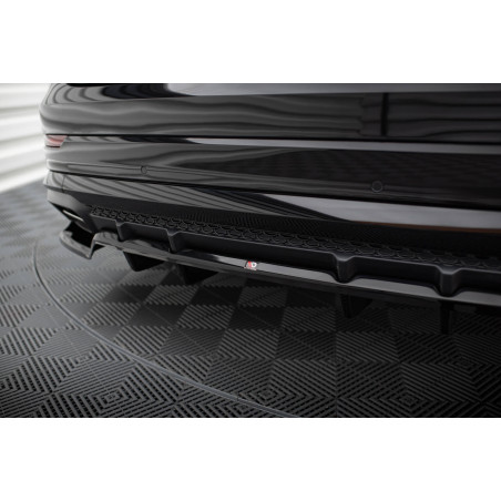 Splitter posteriore (con barre verticali) V.1 Audi SQ8 / Q8 S-Line Mk1 Facelift (Cod. M-AU-Q8-1F-SLI