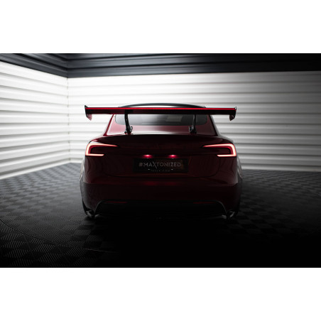 Carbon Spoiler + LED Tesla Model 3 (Cod. M-CF-TE-MODEL3-1-WING5-245-P+LED)