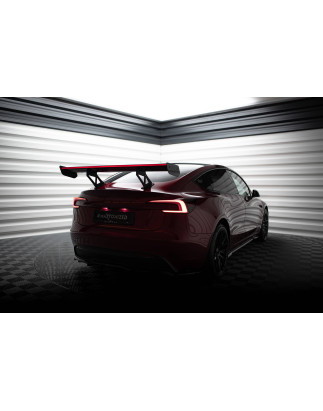 Carbon Spoiler + LED Tesla Model 3 (Cod. M-CF-TE-MODEL3-1-WING5-245-P+LED)