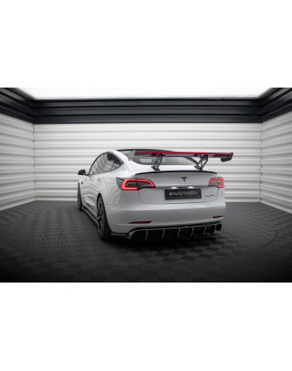 Carbon Spoiler + LED Tesla Model 3 (Cod. M-CF-TE-MODEL3-1-WING5-245-P+LED)