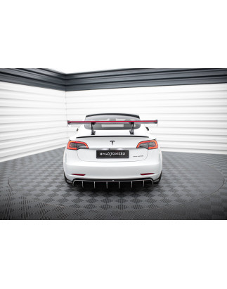 Carbon Spoiler + LED Tesla Model 3 (Cod. M-CF-TE-MODEL3-1-WING5-245-P+LED)