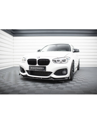 SPLITTER ANTERIORE V.5 + Flaps BMW 1 M-Pack / M140i F20 Facelift (Cod. M-BM-1-F20F-M-FD5G+FSF1B)