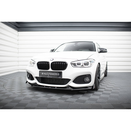 SPLITTER ANTERIORE V.5 + Flaps BMW 1 M-Pack / M140i F20 Facelift (Cod. M-BM-1-F20F-M-FD5G+FSF1B)