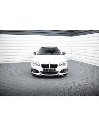 SPLITTER ANTERIORE V.5 + Flaps BMW 1 M-Pack / M140i F20 Facelift (Cod. M-BM-1-F20F-M-FD5G+FSF1B)