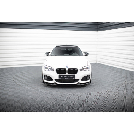 SPLITTER ANTERIORE V.5 + Flaps BMW 1 M-Pack / M140i F20 Facelift (Cod. M-BM-1-F20F-M-FD5G+FSF1B)