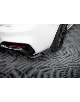Splitters posteriori laterali V.5 + Flaps (Sottop. posteriore V.3) BMW 1 M-Pack / M140i F20 Facelift