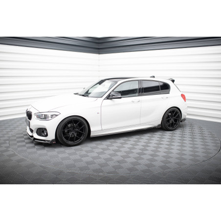 Diffusori minigonne V.4 + Flaps BMW 1 M-Pack / M140i F20 Facelift (Cod. M-BM-1-F20F-M-SD4G+SF1B)