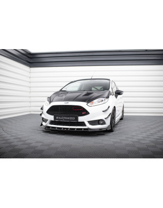 SPLITTER ANTERIORE V.6 + Flaps Ford Fiesta ST Mk7 Facelift (Cod. M-FO-FI-7F-ST-FD6G+FSF1B)