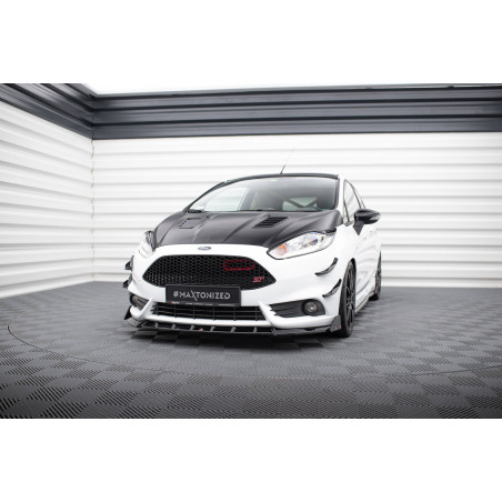 SPLITTER ANTERIORE V.6 + Flaps Ford Fiesta ST Mk7 Facelift (Cod. M-FO-FI-7F-ST-FD6G+FSF1B)