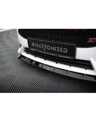 SPLITTER ANTERIORE V.6 + Flaps Ford Fiesta ST Mk7 Facelift (Cod. M-FO-FI-7F-ST-FD6G+FSF1B)