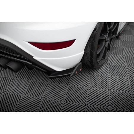 Splitters posteriori laterali V.3 + Flaps Ford Fiesta ST Mk7 Facelift (Cod. M-FO-FI-7F-ST-RSD3G+RSF1