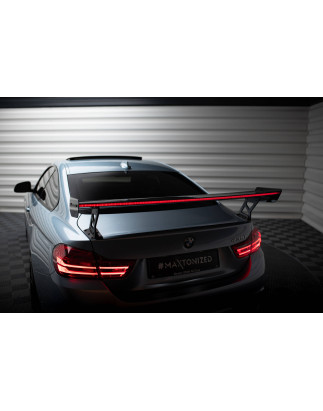 Spoiler in carbonio  + LED BMW 4 F32 / 4 F32 M-Pack Coupe  (Cod. M-CF-BM-4-F32-WING5-EXT-245-P+LED)