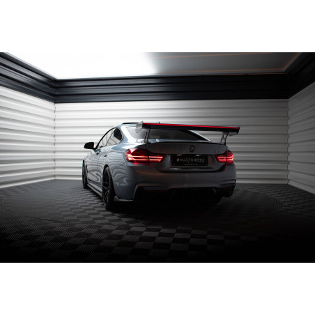 Spoiler in carbonio  + LED BMW 4 F32 / 4 F32 M-Pack Coupe  (Cod. M-CF-BM-4-F32-WING5-EXT-245-P+LED)