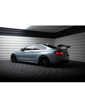 Spoiler in carbonio  + LED BMW 4 F32 / 4 F32 M-Pack Coupe  (Cod. M-CF-BM-4-F32-WING5-EXT-245-P+LED)