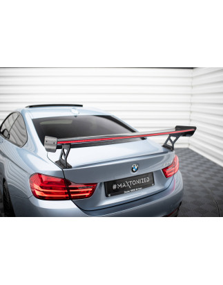 Spoiler in carbonio  + LED BMW 4 F32 / 4 F32 M-Pack Coupe  (Cod. M-CF-BM-4-F32-WING5-EXT-245-P+LED)