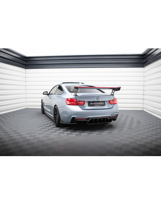 Spoiler in carbonio  + LED BMW 4 F32 / 4 F32 M-Pack Coupe  (Cod. M-CF-BM-4-F32-WING5-EXT-245-P+LED)