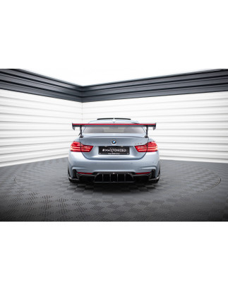 Spoiler in carbonio  + LED BMW 4 F32 / 4 F32 M-Pack Coupe  (Cod. M-CF-BM-4-F32-WING5-EXT-245-P+LED)