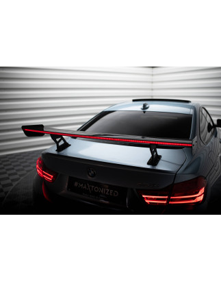 Spoiler in carbonio  + LED BMW 4 F32 / 4 F32 M-Pack Coupe  (Cod. M-CF-BM-4-F32-WING5-INT-245-P+LED)