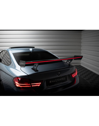 Spoiler in carbonio  + LED BMW 4 F32 / 4 F32 M-Pack Coupe  (Cod. M-CF-BM-4-F32-WING5-INT-245-P+LED)