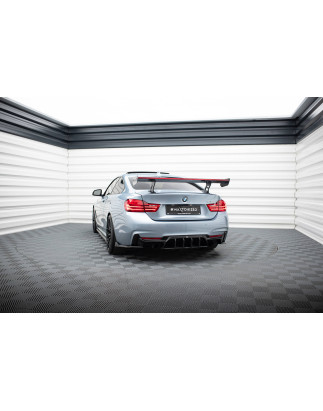 Spoiler in carbonio  + LED BMW 4 F32 / 4 F32 M-Pack Coupe  (Cod. M-CF-BM-4-F32-WING5-INT-245-P+LED)