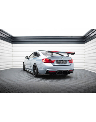 Spoiler in carbonio  + LED BMW 4 F32 / 4 F32 M-Pack Coupe  (Cod. M-CF-BM-4-F32-WING5-INT-245-P+LED)