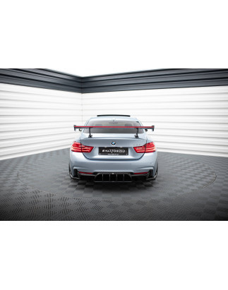 Spoiler in carbonio  + LED BMW 4 F32 / 4 F32 M-Pack Coupe  (Cod. M-CF-BM-4-F32-WING5-INT-245-P+LED)