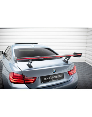 Spoiler in carbonio  + LED BMW 4 F32 / 4 F32 M-Pack Coupe  (Cod. M-CF-BM-4-F32-WING5-INT-245-P+LED)
