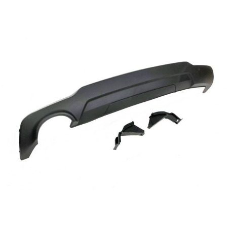 Diffusore Posteriore Mercedes W204 07-13 Look AMG 1 Scarico ABS (Cod. E-TCM0138)