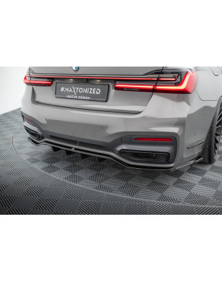 Splitter posteriore (con barre verticali) V.2 BMW 7 M-Pack G11 / G12 Facelift (Cod. M-BM-7-11F-MPACK