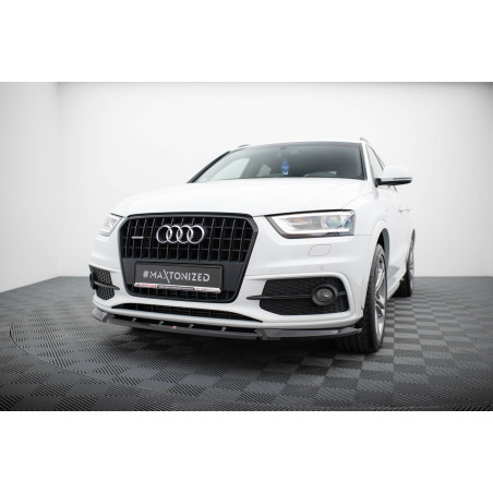 SPLITTER ANTERIORE V.1 Audi Q3 S-line 8U (Cod. M-AU-Q3-1-SLINE-SB-FD1G)