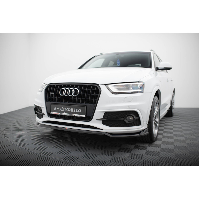 SPLITTER ANTERIORE V.2 Audi Q3 S-line 8U (Cod. M-AU-Q3-1-SLINE-SB-FD2G)
