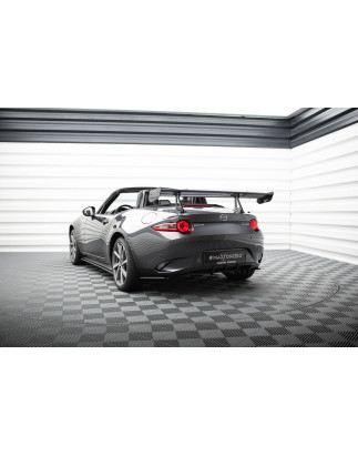 Spoiler in carbonio con supporto superiore  Mazda MX-5 ND (Mk4) (Cod. M-CF-MA-MX5-4-WING5-UPP-245-P)