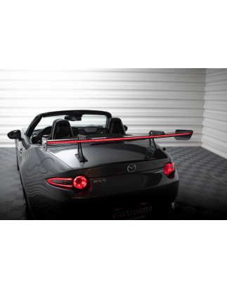 Spoiler in carbonio con supporto superiore + LED Mazda MX-5 ND (Mk4) (Cod. M-CF-MA-MX5-4-WING5-UPP-2