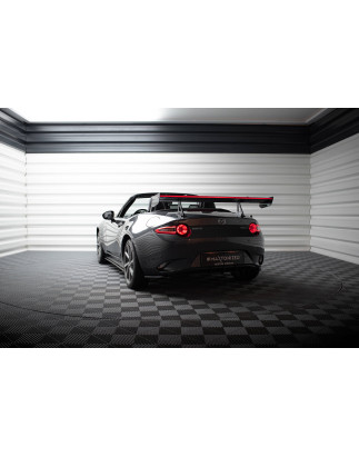 Spoiler in carbonio con supporto superiore + LED Mazda MX-5 ND (Mk4) (Cod. M-CF-MA-MX5-4-WING5-UPP-2