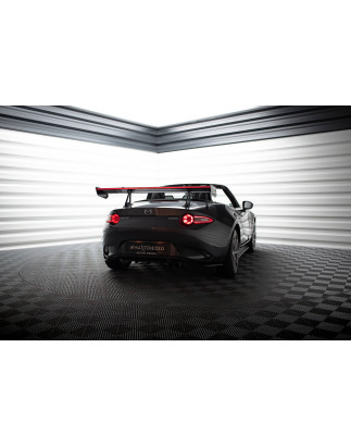 Spoiler in carbonio con supporto superiore + LED Mazda MX-5 ND (Mk4) (Cod. M-CF-MA-MX5-4-WING5-UPP-2