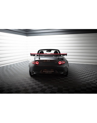 Spoiler in carbonio con supporto superiore + LED Mazda MX-5 ND (Mk4) (Cod. M-CF-MA-MX5-4-WING5-UPP-2