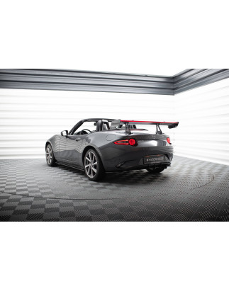 Spoiler in carbonio con supporto superiore + LED Mazda MX-5 ND (Mk4) (Cod. M-CF-MA-MX5-4-WING5-UPP-2