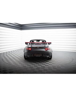 Spoiler in carbonio con supporto superiore + LED Mazda MX-5 ND (Mk4) (Cod. M-CF-MA-MX5-4-WING5-UPP-2