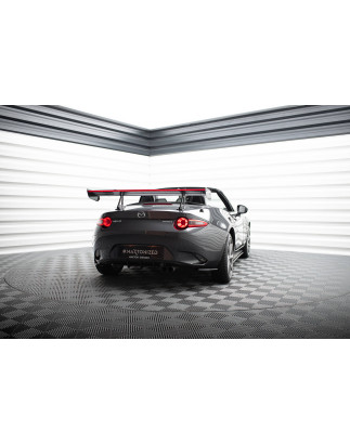 Spoiler in carbonio con supporto superiore + LED Mazda MX-5 ND (Mk4) (Cod. M-CF-MA-MX5-4-WING5-UPP-2