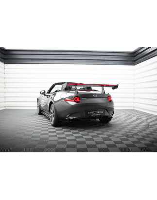Spoiler in carbonio con supporto superiore + LED Mazda MX-5 ND (Mk4) (Cod. M-CF-MA-MX5-4-WING5-UPP-2