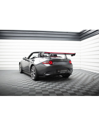 Spoiler in carbonio con supporto superiore + LED Mazda MX-5 ND (Mk4) (Cod. M-CF-MA-MX5-4-WING5-UPP-2