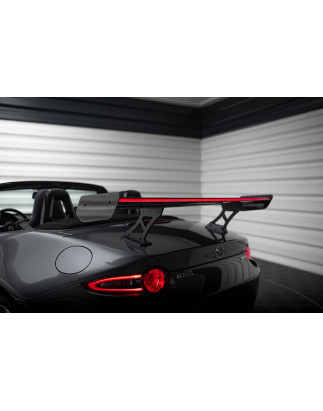 Carbon Spoiler JDM Style + LED Mazda MX-5 ND (Mk4) (Cod. M-CF-MA-MX5-4-WING5-JDM-245-P+LED)