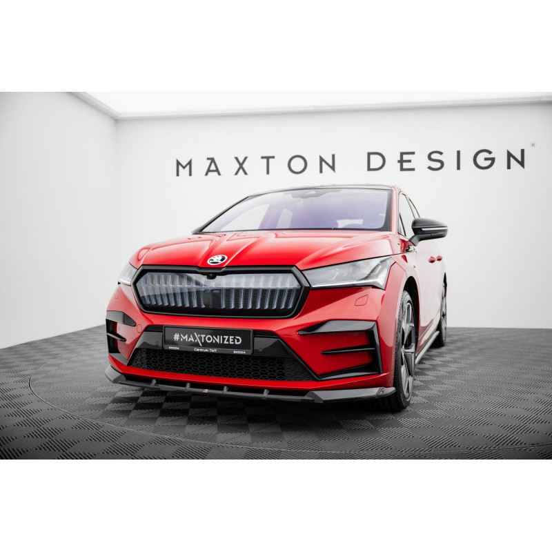 SPLITTER ANTERIORE Skoda Enyaq Coupe iV RS  (Cod. M-SK-EN-1-RS-C-FD1G)