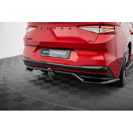 Splitter posteriore (con barre verticali) Skoda Enyaq Coupe iV RS  (Cod. M-SK-EN-1-RS-C-RD1G+RD2G)