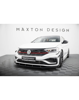 SPLITTER ANTERIORE street pro + Flaps Volkswagen Jetta GLI Mk7 (Cod. M-VWJE7GLICNC-FD1B+FSF1G)